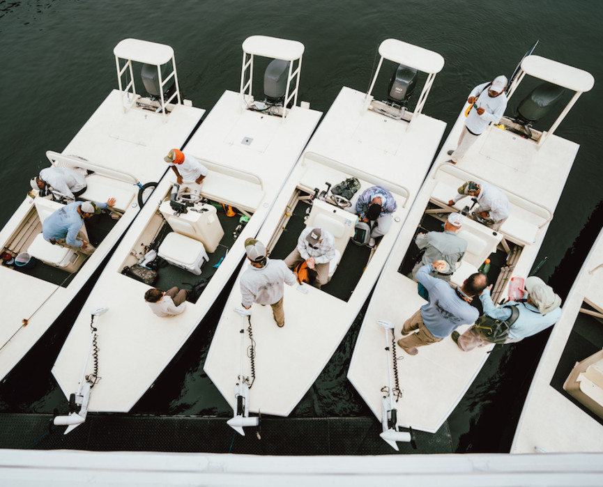 State-of-the art
fishing skiffs.